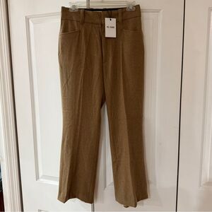 RE/DONE Women's 70s Flare Trousers 2/26 Camel High Rise Stretch Pants NWT